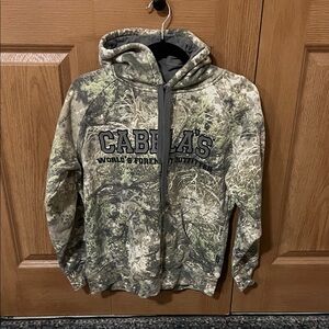 Cabela's Men's Green Camo Hoodie
